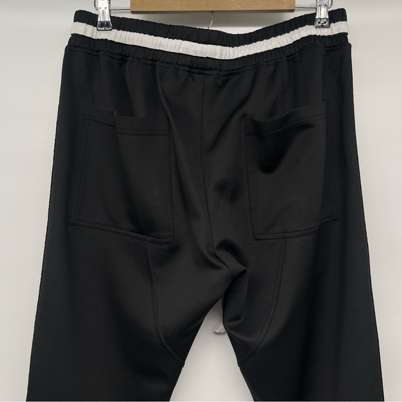 Karter Collection Track Pants Men's XL Black with Red Side Stripes Ankle Zippers - Picture 8 of 12